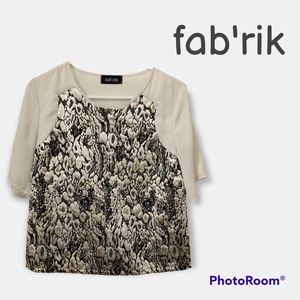 Fab'rik gold short sleeved blouse Fabrik
